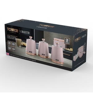 Cavaletto Set of 3 Canisters Pink
