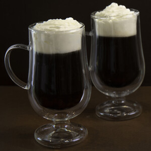 La Cafetire Set of 2 Double-Walled Large Irish Coffee Glasses