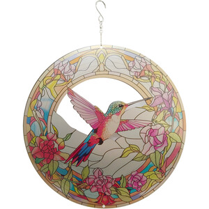Hummingbird Steel Wind Spinner