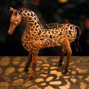 Silhouette Solar Horse Light Ornament