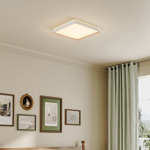 Livingandhome Modern Square Adjustable Ceiling Light with Remote Control