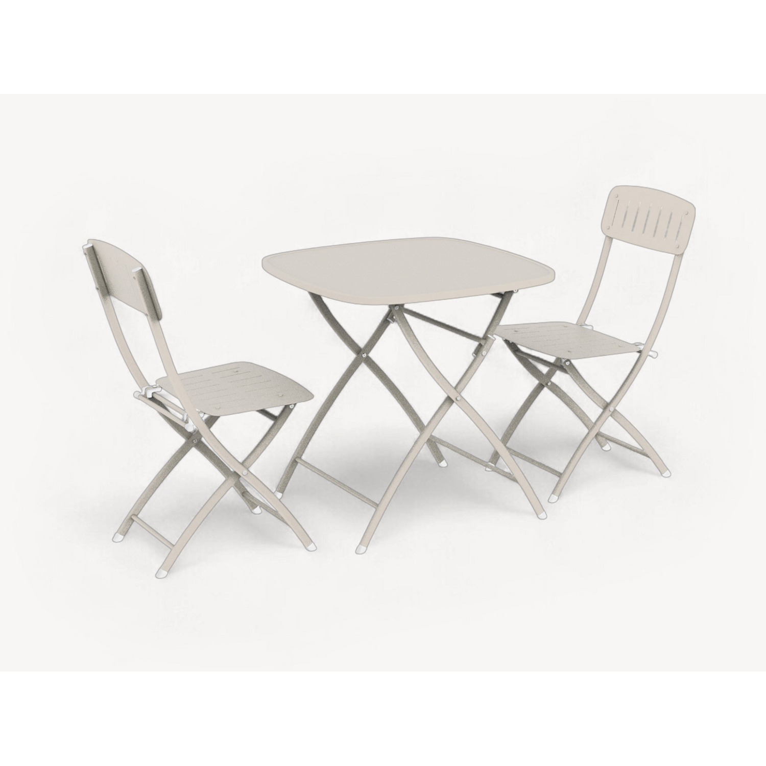 Royalcraft Venice Venice 2 Seater Folding Bistro Set - Cashmere