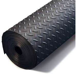 Heavy Duty Diamond Pattern Rubber Flooring