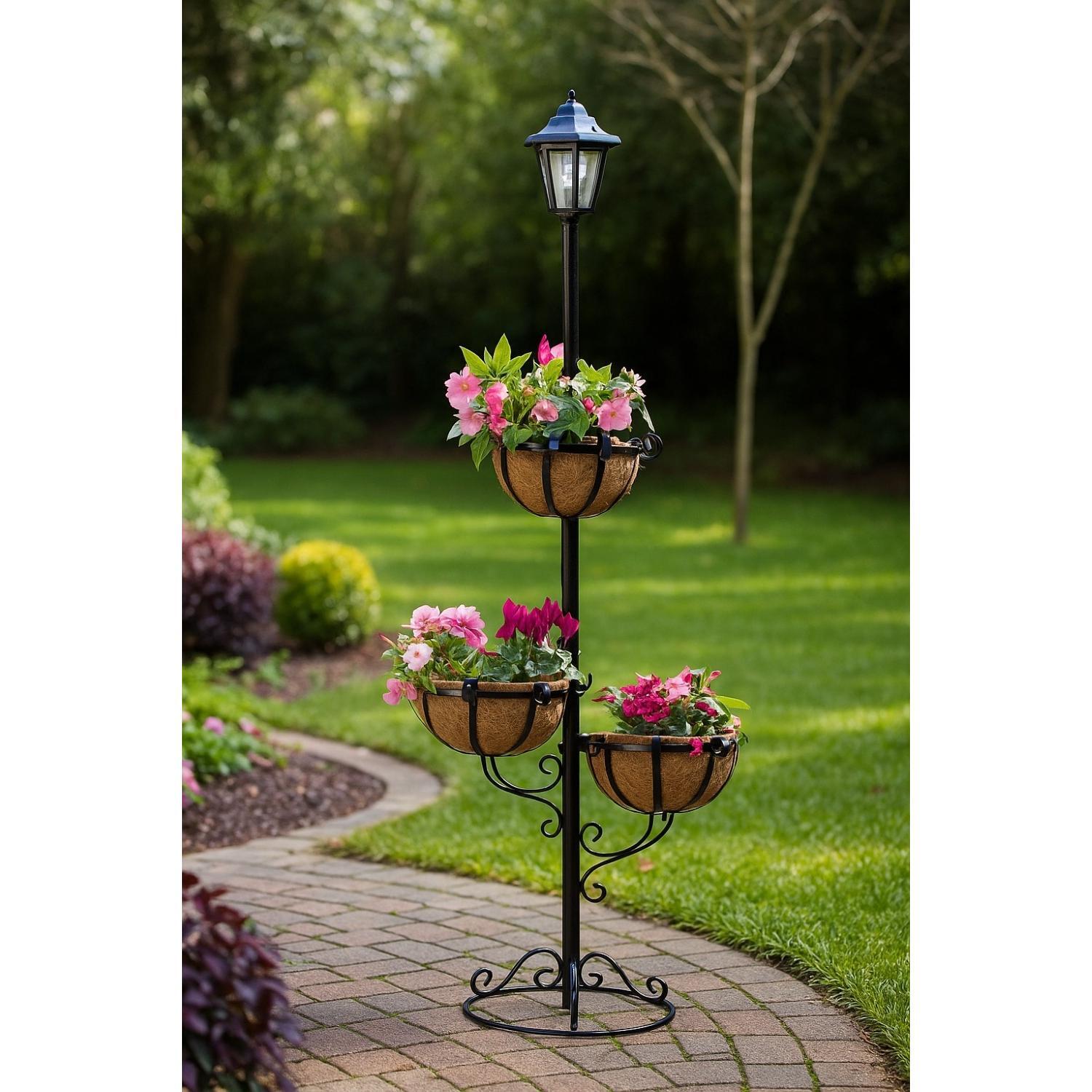 Image of 3 Tier Solar Powered Flower Planter&hellip;