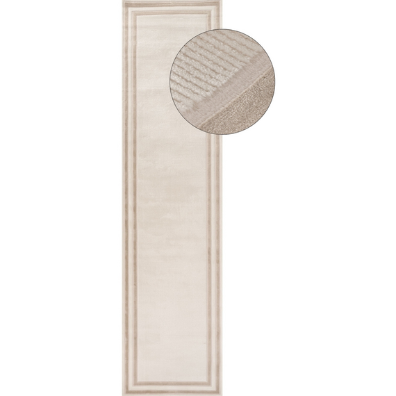 The Rugs Carmel Bordered Textured Runner