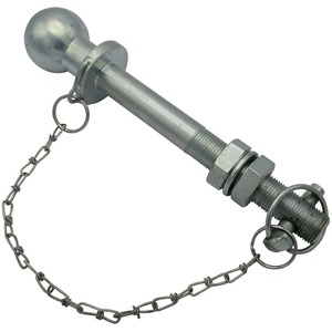 Tow Ball Long Shank 50MM & Chain (25MM Thread 1