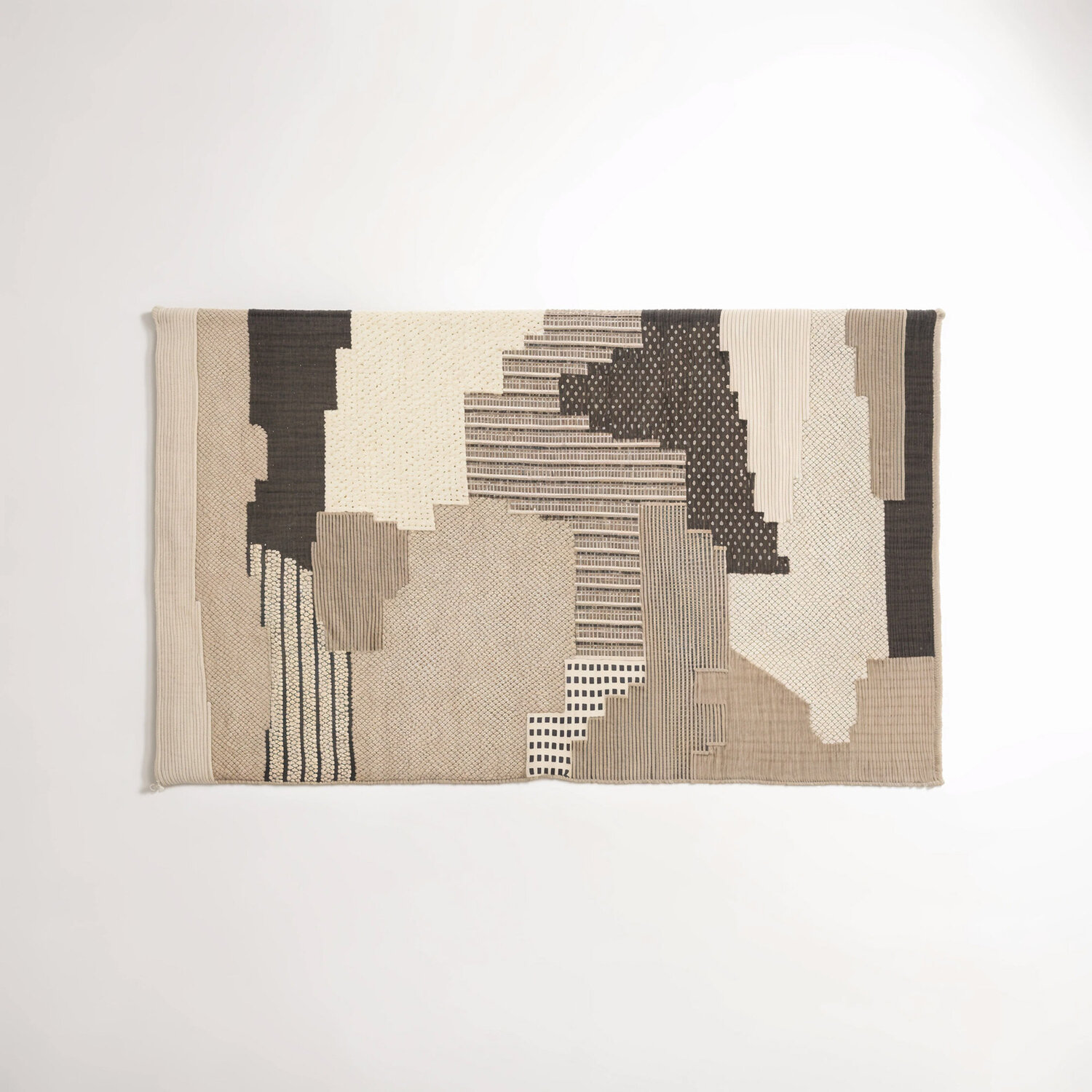 Bosie Jango Large Textured Rug - Grey
