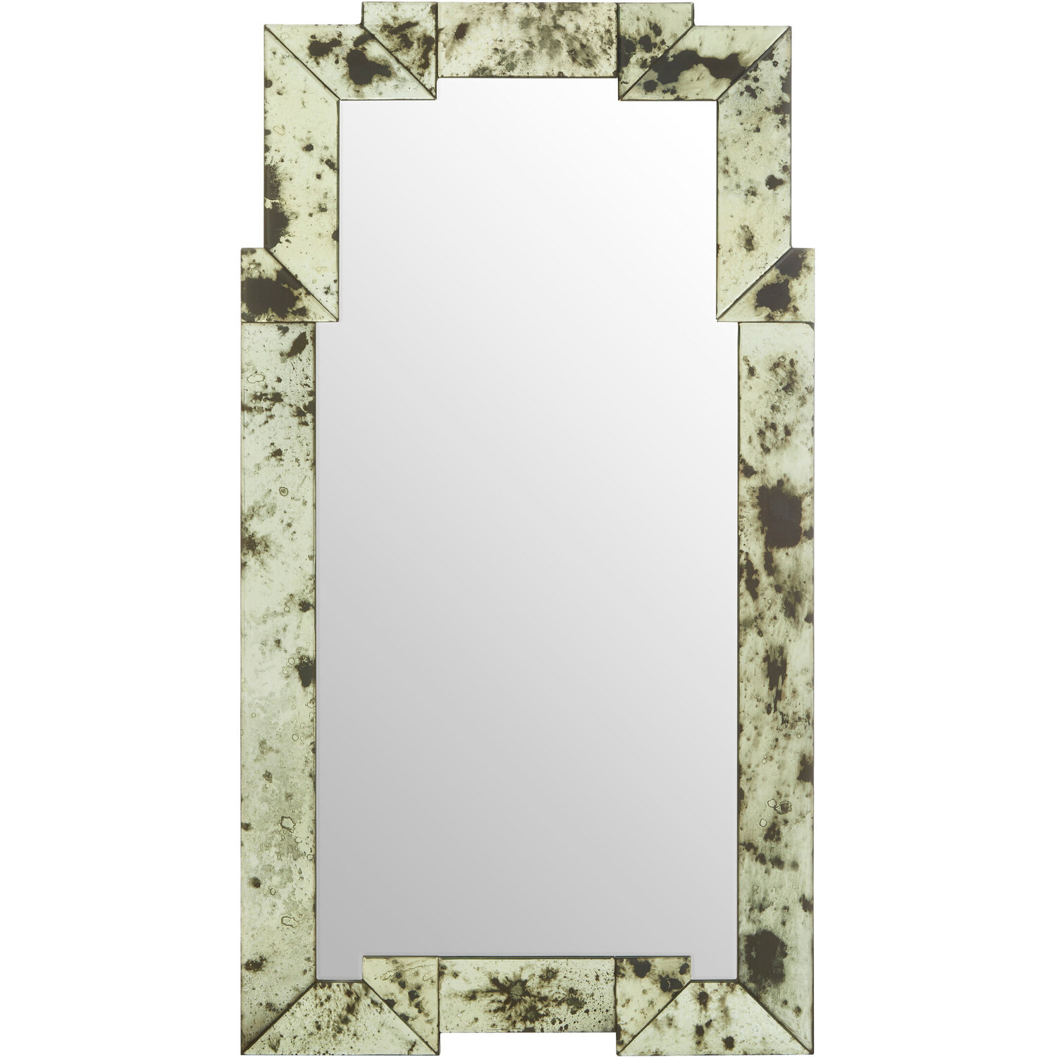 Avento Oval Shelved Gold Wall Mirror - Silver