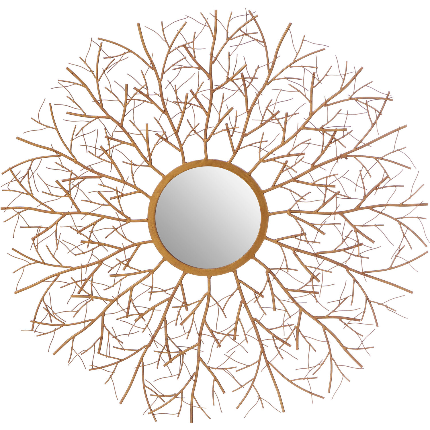 Zariah Twig Wall Mirror - Gold