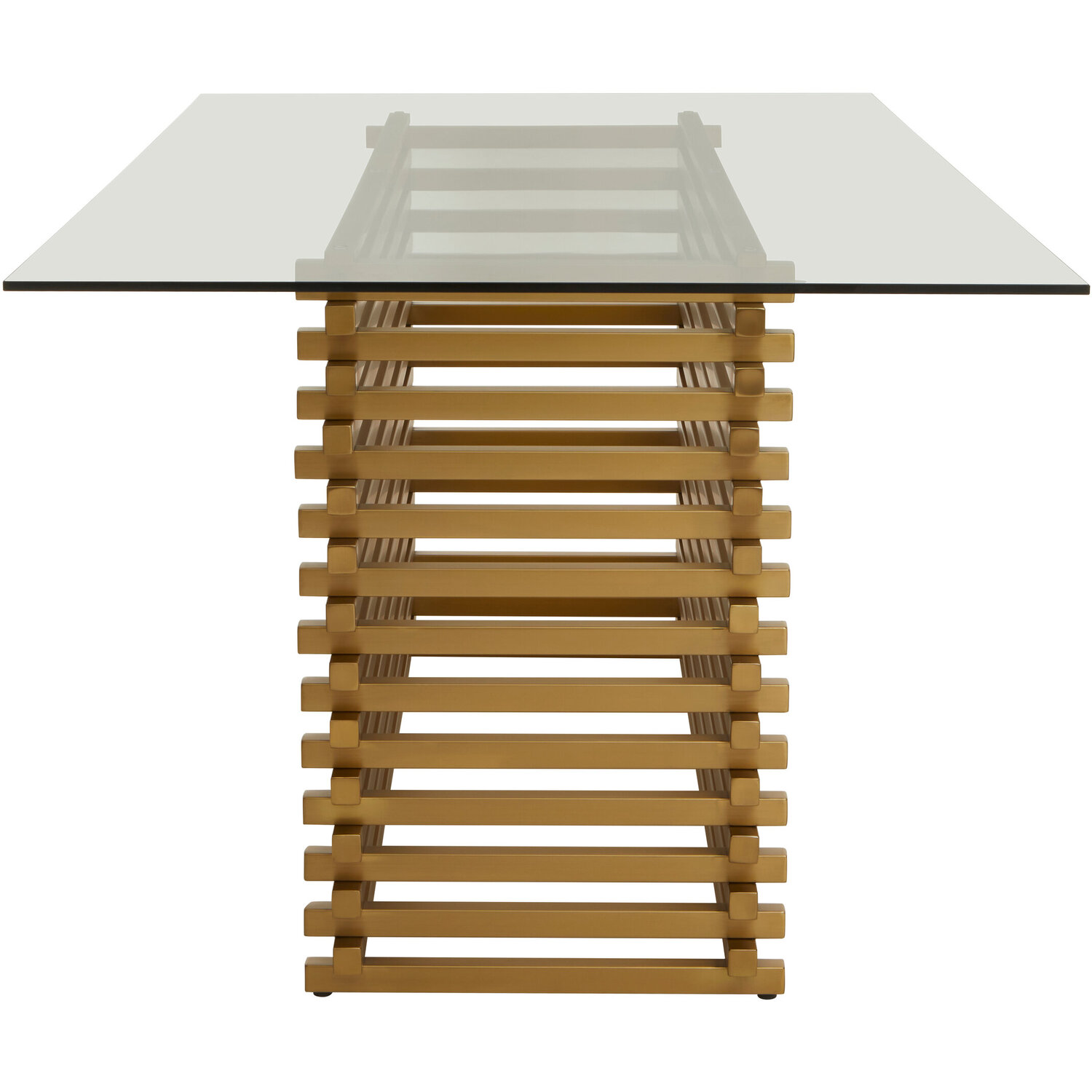 Vogue Matte Gold Dining Table - Gold