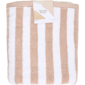 Neutral Stripe Bath Sheet