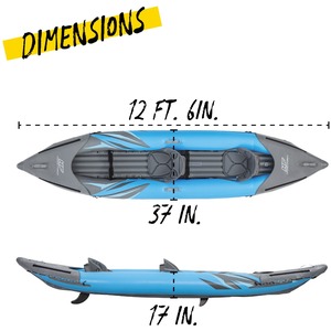 Hydro-Force 2 Person Inflatable Kayak Complete Set -  Surge Elite