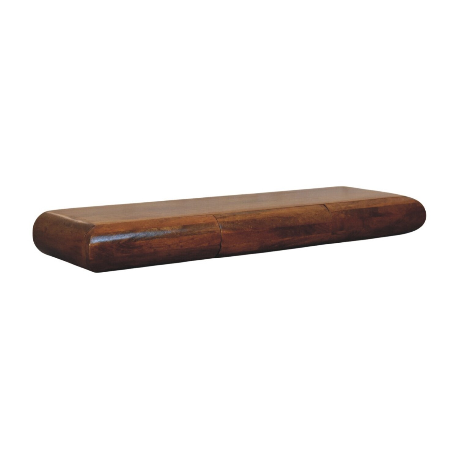 Solid Wood Solis Wall-mounted Console - Brown