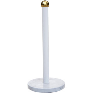 Easton White Marble Effect and Gold  Kitchen Roll Holder