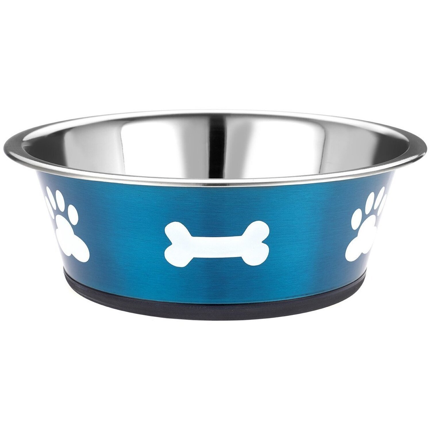 Classic Dog Bowl Posh Paws Pet Food Water - Blue