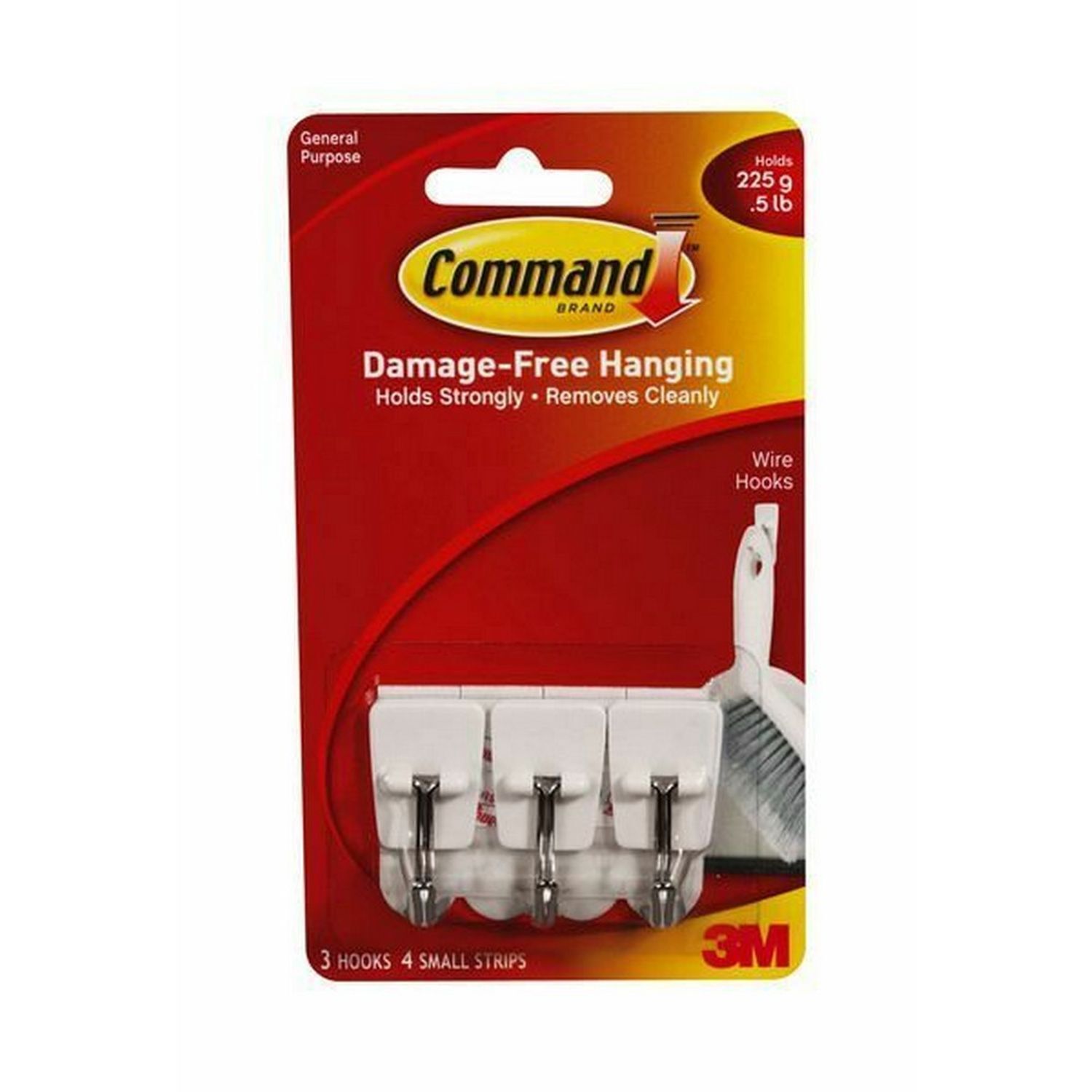 Command General Purpose Adhesive Wire Hooks (Pack Of 7) - White
