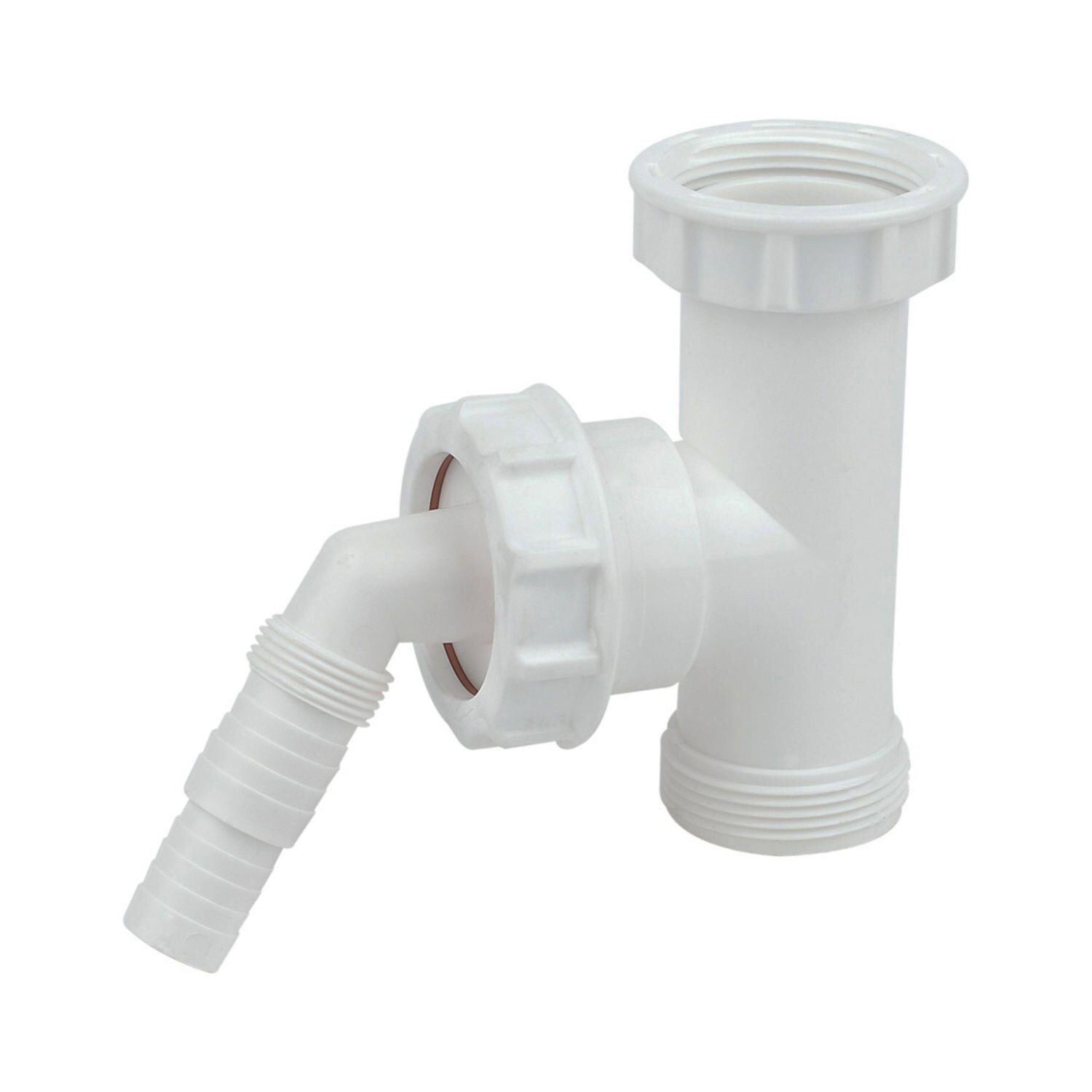 Appliance Trap Adaptor 40mm 1.1/2"" White Floplast TWT41 Waste Tee Connector - Image 5