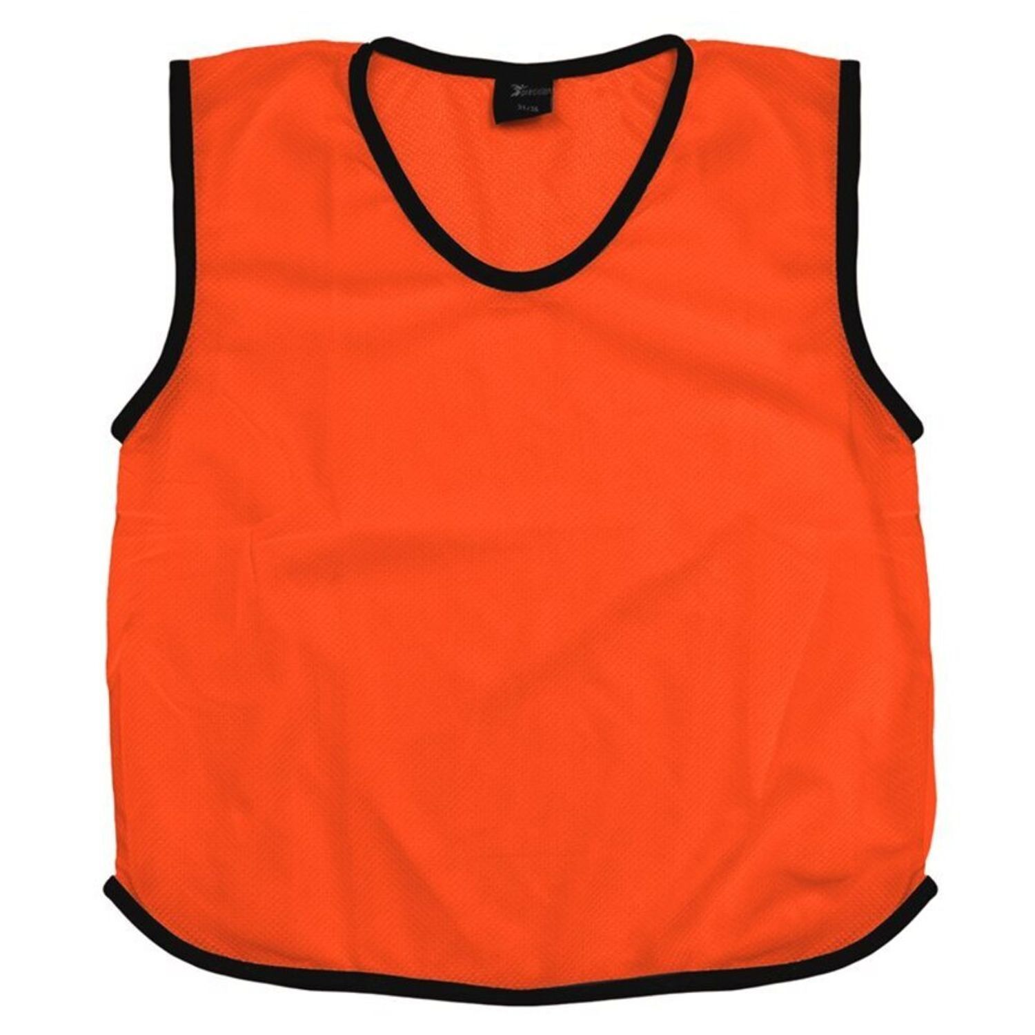Precision Childrens/Kids Number Mesh Training Bib (Pack Of 15) - Fluorescent Orange / 1