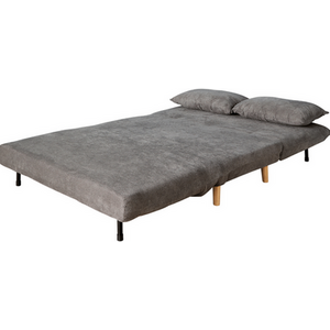 Grey / Double Lorena Clic Clac Sofa Bed Upholstered Home Living  shot 15860794
