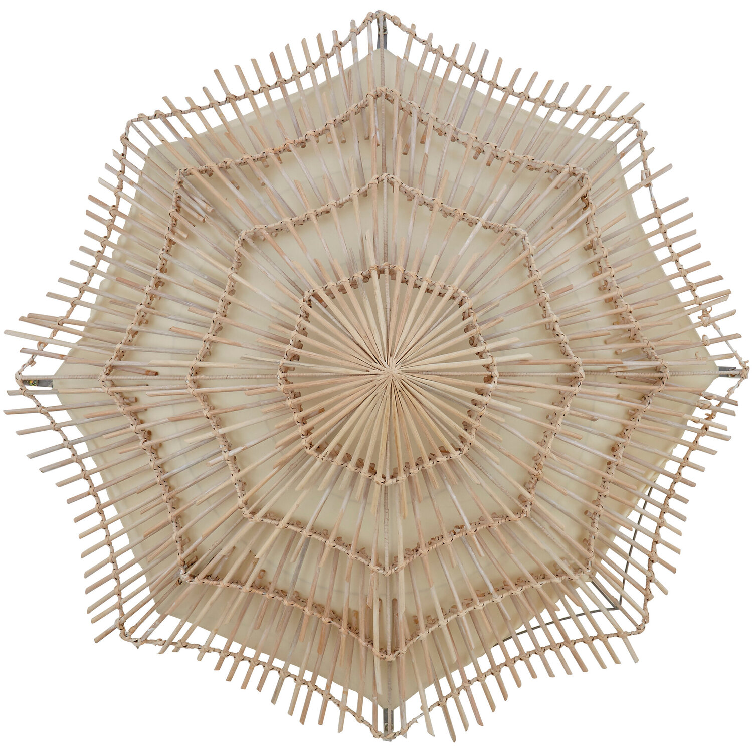 Fifty Five South Hestina Large Rattan Woven Wall Light - Natural