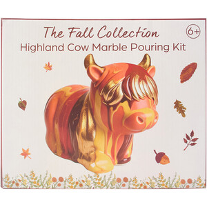 Highland Cow Marble Pouring Kit