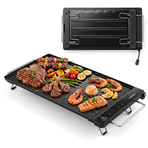 Electric Grill with Removable Touch Panel