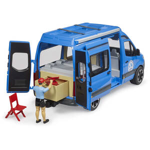 Bruder MB Sprinter Camper with driver Delivery Vehicle Playset