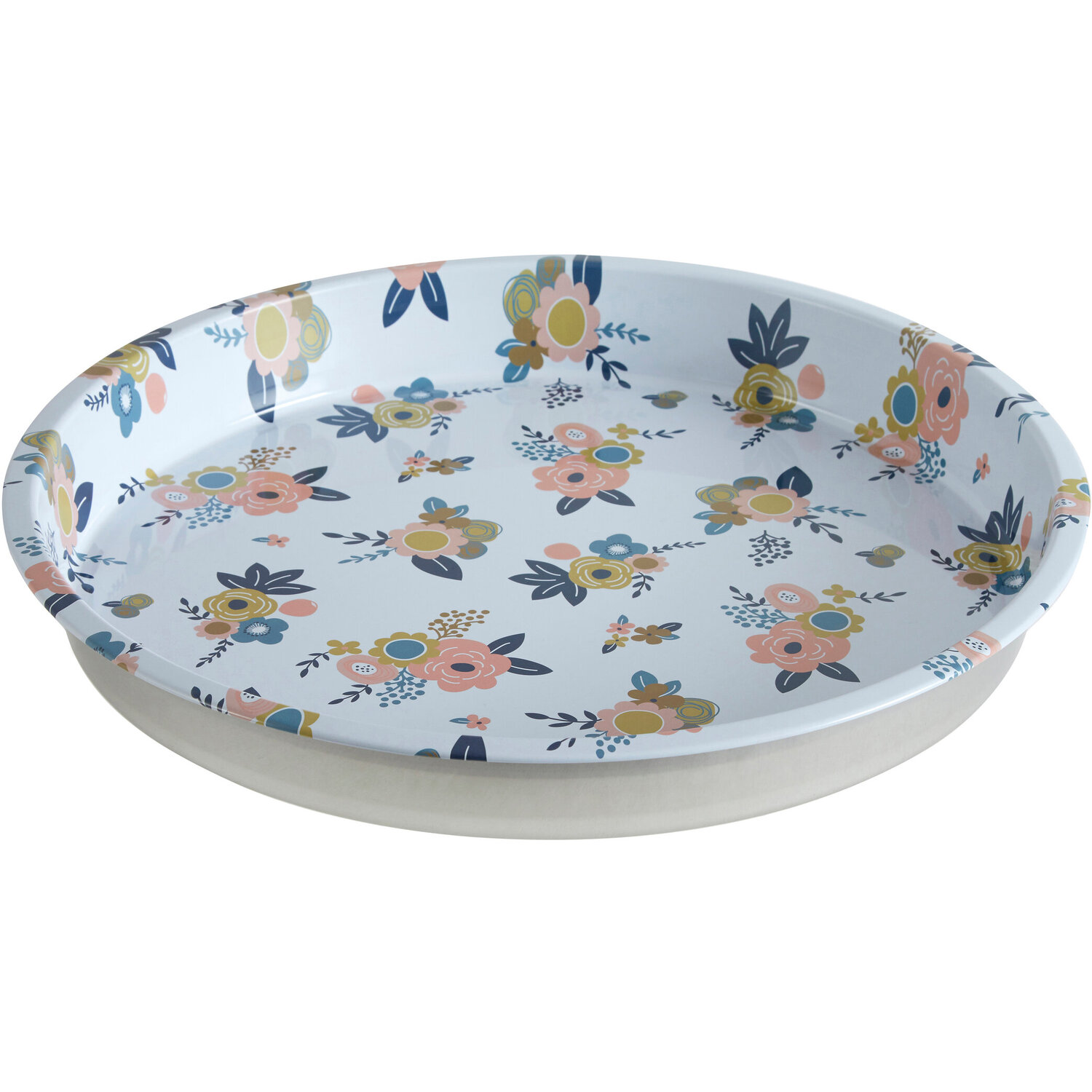 Maison By Premier Paice Round Metal Serving Tray - Multicolour