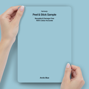 Hemway Interior Paint Sample, Arctic Blue, Peel & Stick Swatch