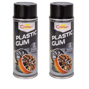 2 x 400 mL Black Peelable Spray Film Semi-Matt, Flexible Protective Coating