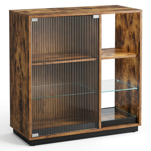 Wine Bar Cabinet with LED Lights