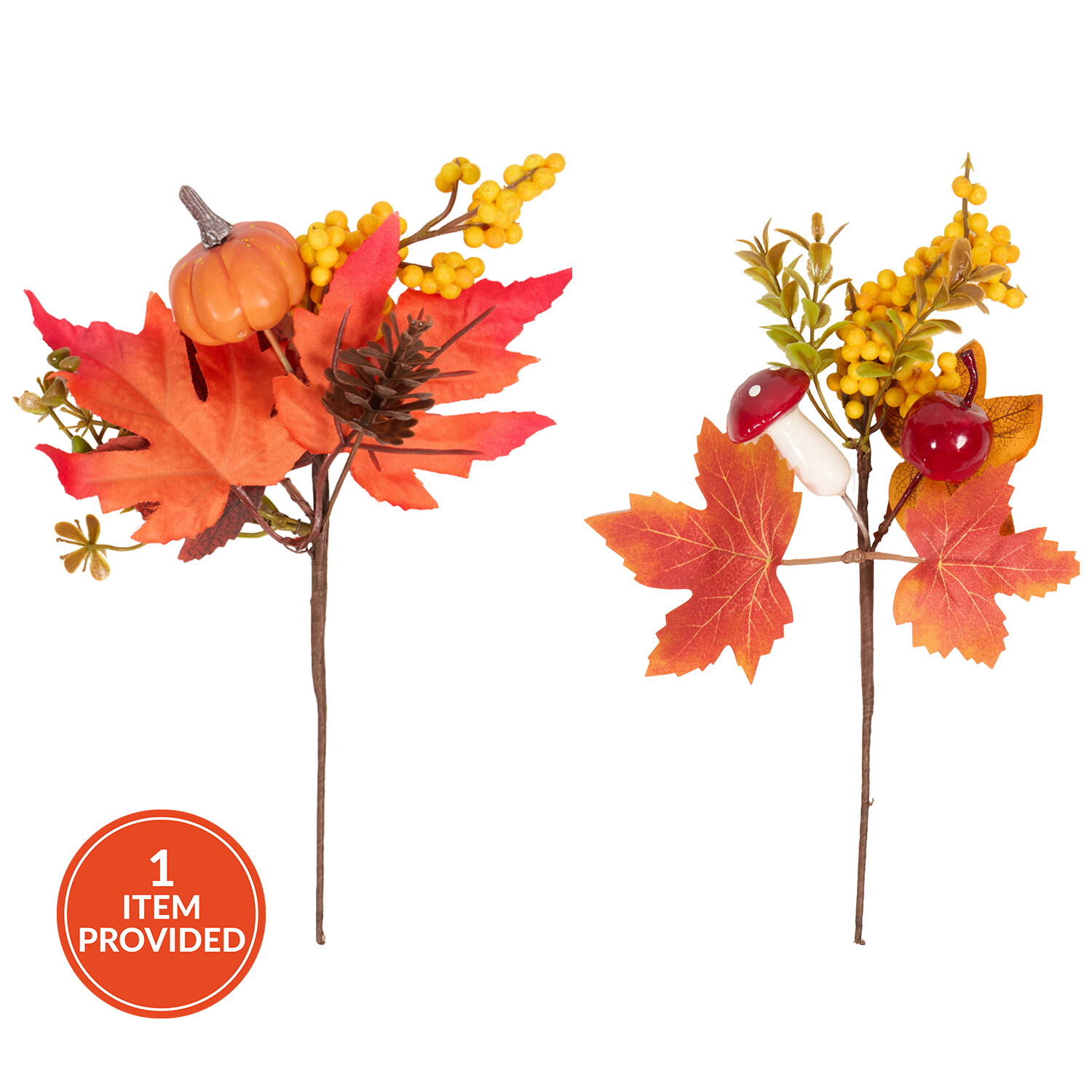 Small Autumnal Floral Pick - Wilko The Fall Collection - Image 3
