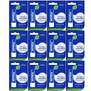 Nivea Original Care Lip Balm Stick 4.8g - Pack of 12
