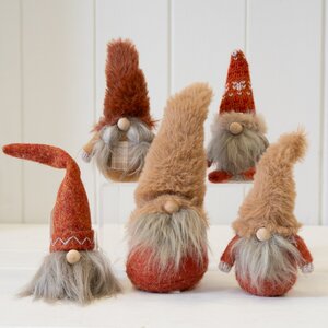 Fabric Gonk with Long Orange Hat