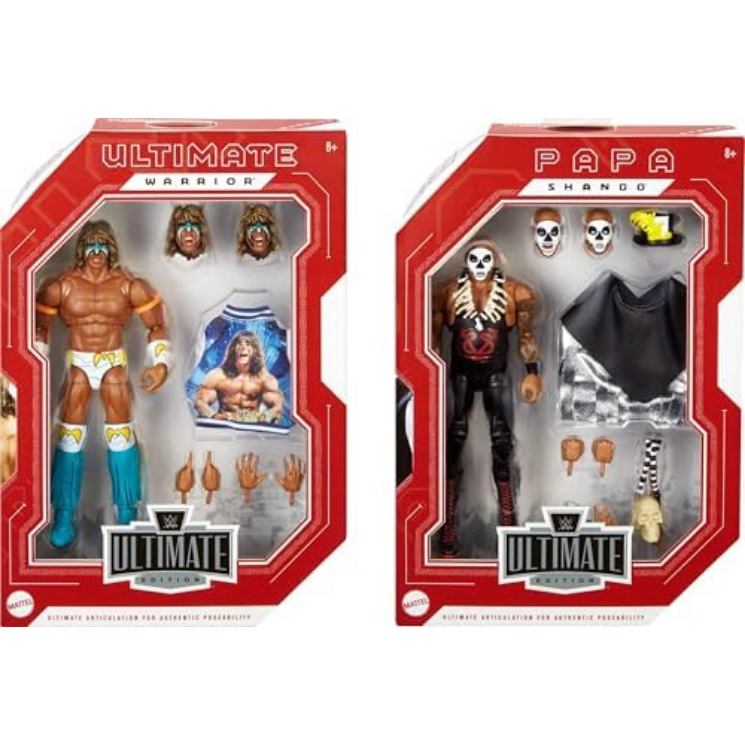 Mattel WWE Greatest Grudges Warrior And Shango Figures - Assorted Colours