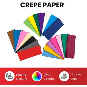 Pack-of-10-Light-Purple-Crepe-Paper-Sheets-50cm-x-2m-17GSM-35%-Stretch-Craft-Paper