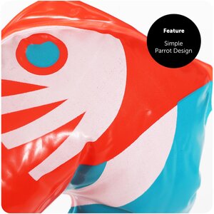 Adult Inflatable Parrot Pool Party Decoration Red Blue