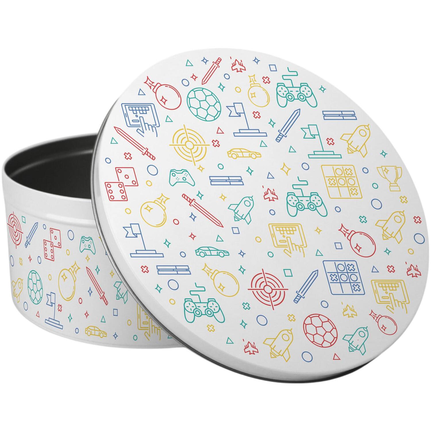Image of Gaming Icons Large Cake Tin -&hellip;