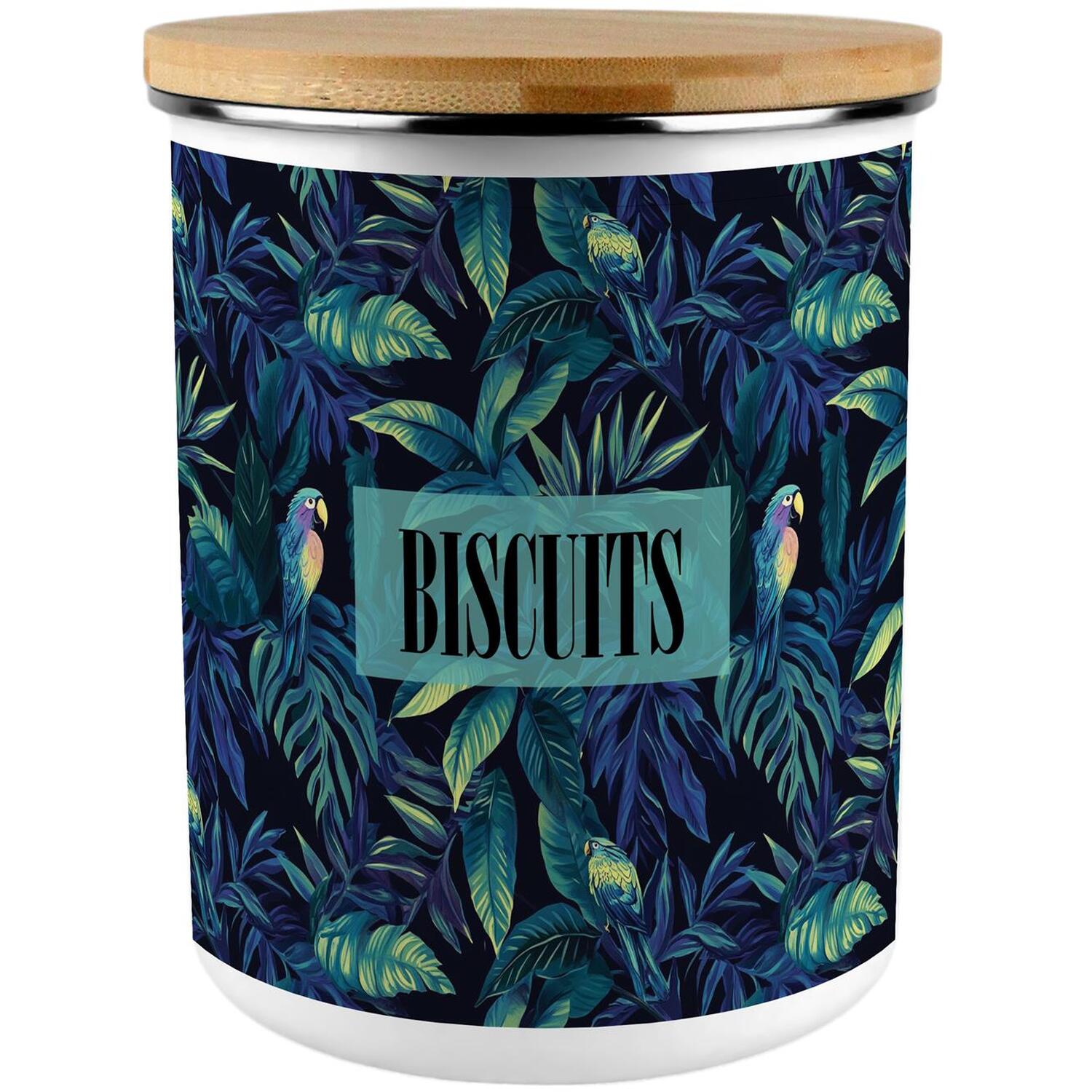 B&Q - Tropical Parrots Extra Large Biscuit Tin - Image 2