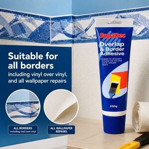 Wallpaper Overlap Border Adhesive Ready To Use Repair 250g Tube