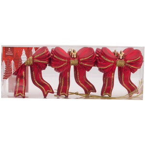 Set of 6 Bow Hanging Decorations