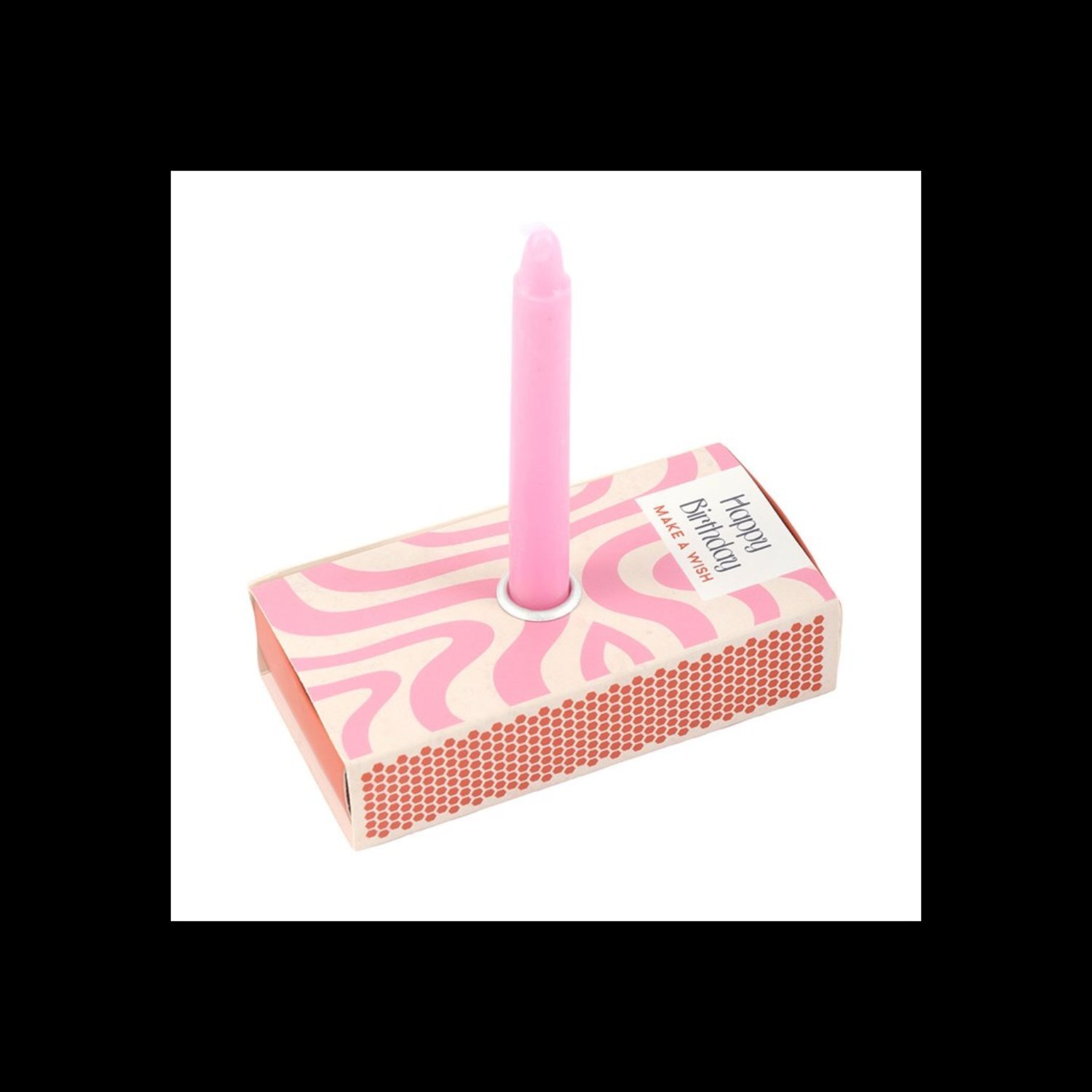  - Set Of 3 Happy Birthday Candles In Box Pink - Image 3