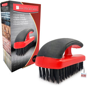 Heavy Duty Hand Block Wire Stiff Metal Brush for Rust Removal, Brickworks, and Paint Removal