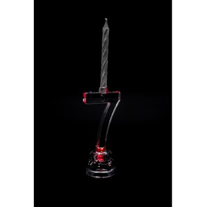 Shatchi Number 7 Flashing Colour-Changing Cake Topper with 4 Candles