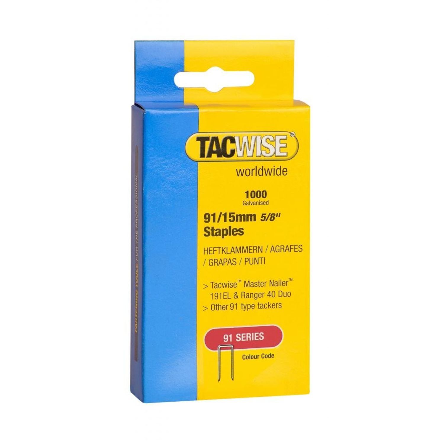 Tacwise Tacker Staples 91 Series - Silver