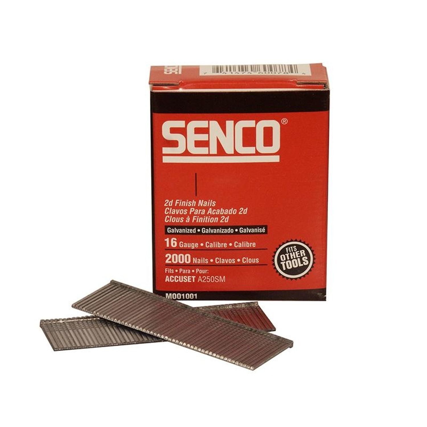 Senco 16 Gauge Galvanised Straight Brad Nails A - Galvanised Straight