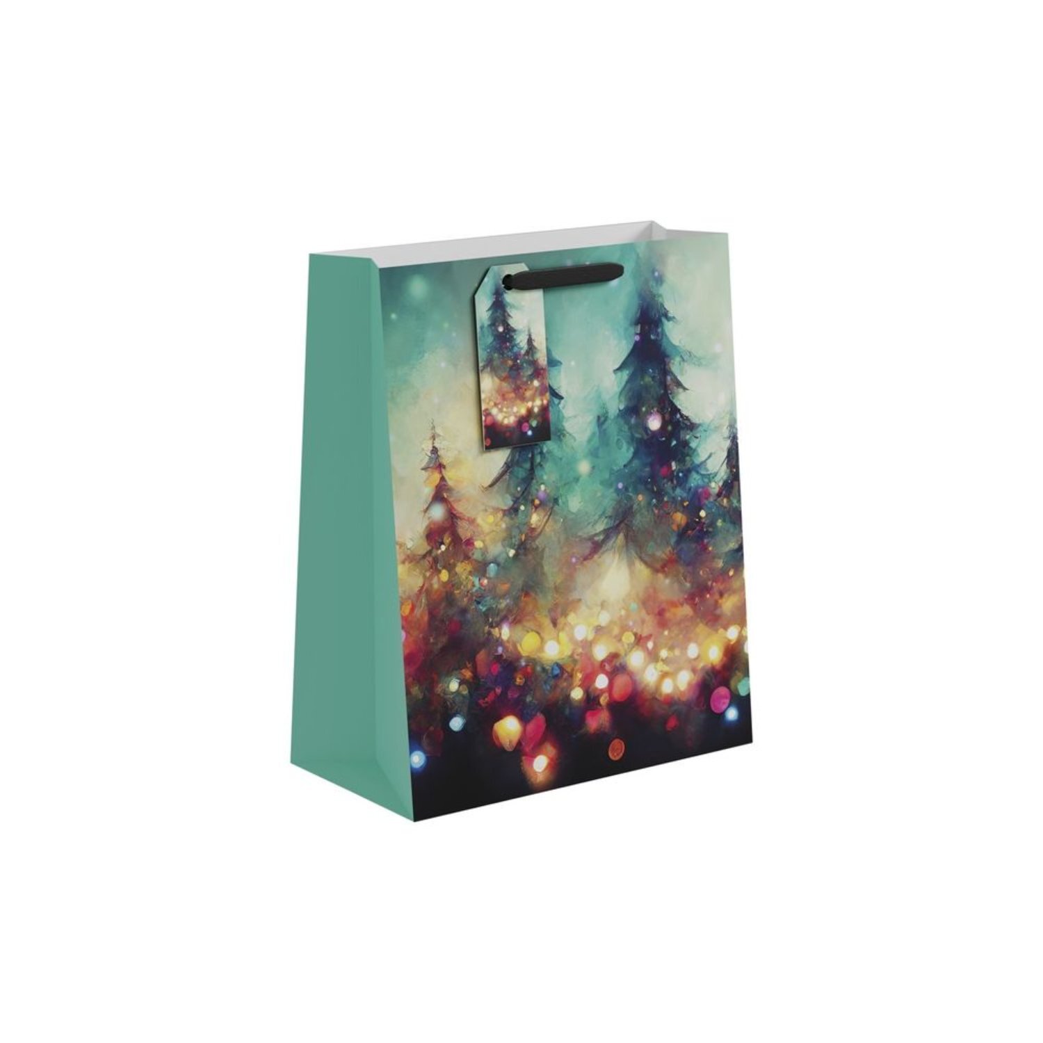  - Forest Lights Gift Bag Large 6 PackRed Assorted Designs - Image 3