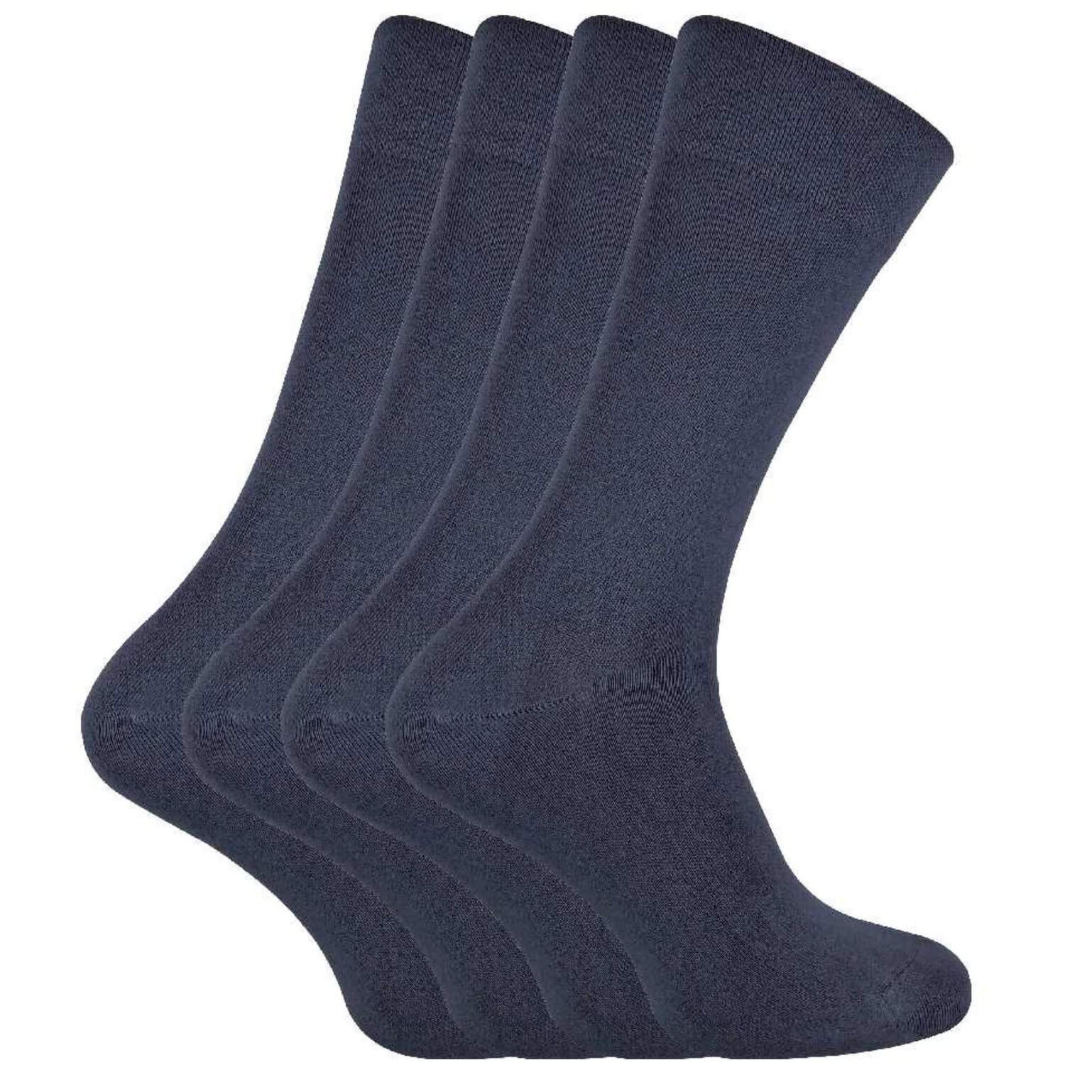 Sock Snob 4 Pack Mens Soft Breathable Bamboo Crew Socks - Image 2