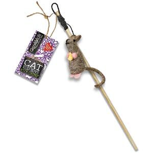 Green & Wilds Eco Friendly Natural Cat Teaser Toy with Catnip - Baby Belle Mouse
