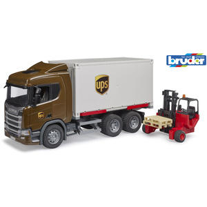 Scania Super 560R UPS Logistic truck with forklift